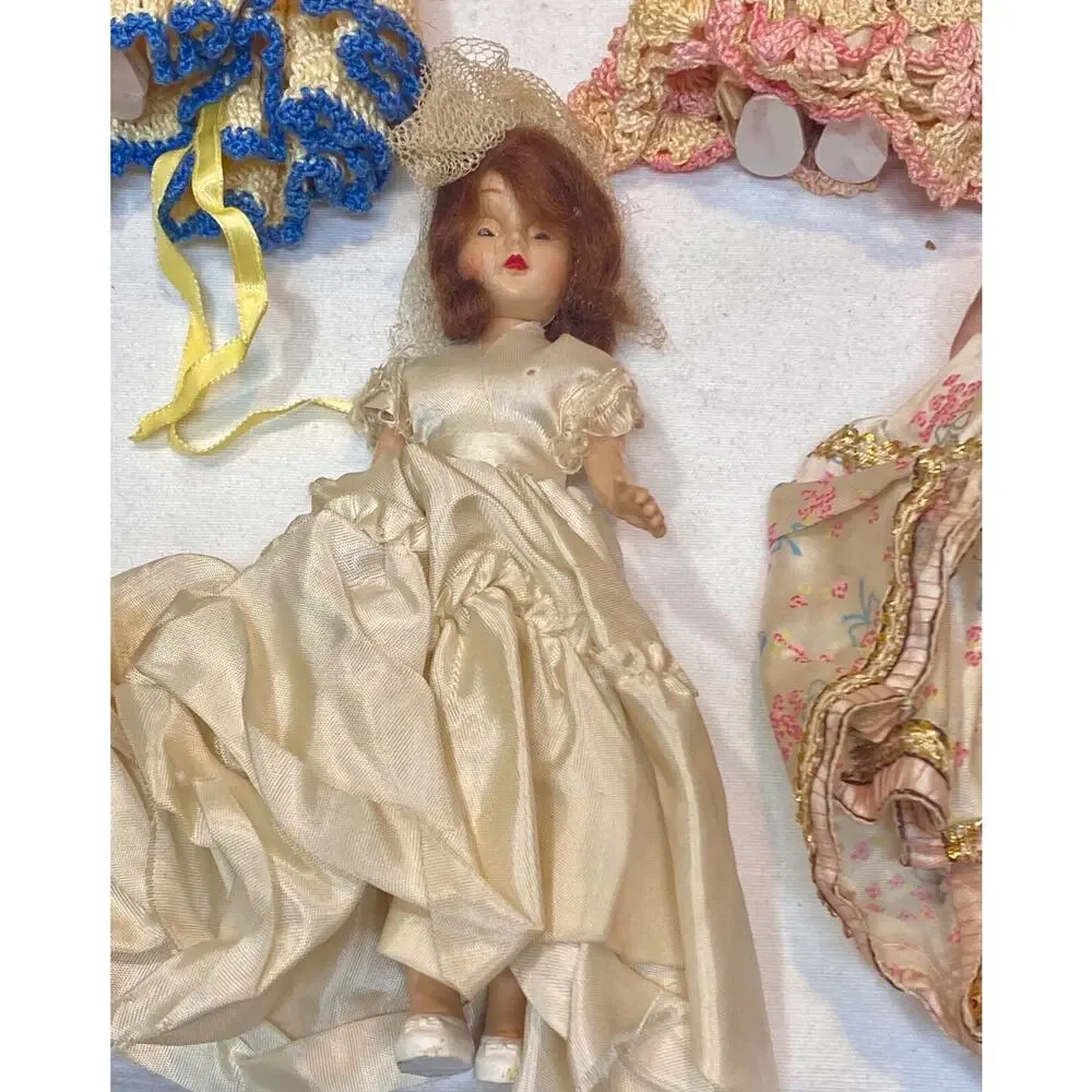 vtg Duchess doll lot Hard Plastic 1950s sleepy Eyes As Found Estate Parts Also